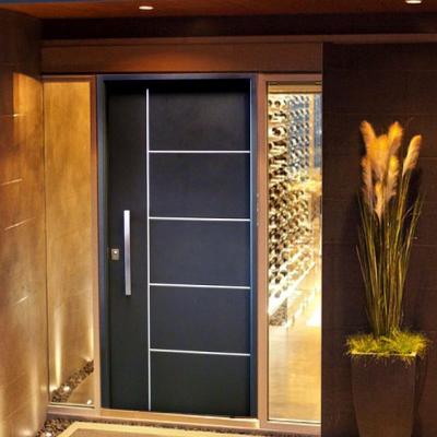 China Modern Metal Aluminum Pivot Doors Wooden Front Door Profile Mechanism for sale