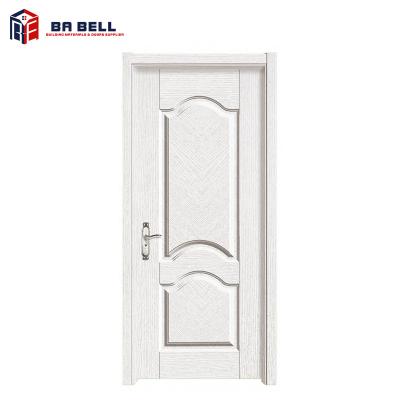 China Deep cutting desigh 100% hand making melamine eco friendly MDF engineering interior doors leaf for sale