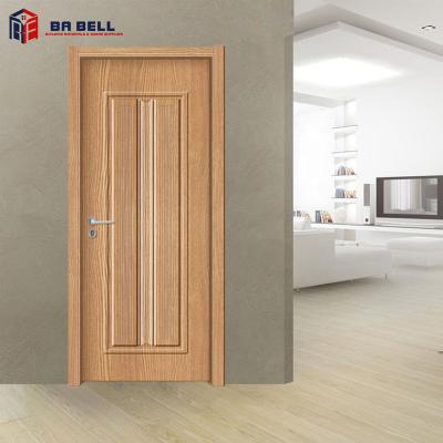 China Deep Carving Desigh 100% Hand Making MDF Non Paint Latest Single Wood Door Design for sale