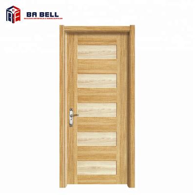 China Desigh 100% Deep Carving Hand Preparing Foshan Factory Price Custom White Interior Melamine Cheap HDF MDF Wooden Korean Eco Friendly Door for sale