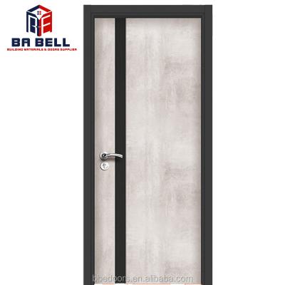 China Deep carving desigh 100% hand making 2019 american doors home hot sale composited modern designs laminate slab door skin two panel doors for sale