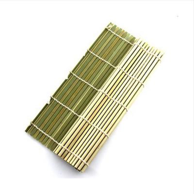 China Viable Chinese Natural Green Bamboo Sushi Rolling Mat for sale