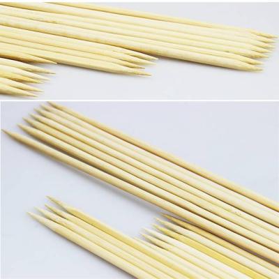 China Easily Cleaned Maker BBQ Tools Hot Selling Disposable Kebab Stick/Skewer Round Bamboo Barbecue Stick for sale