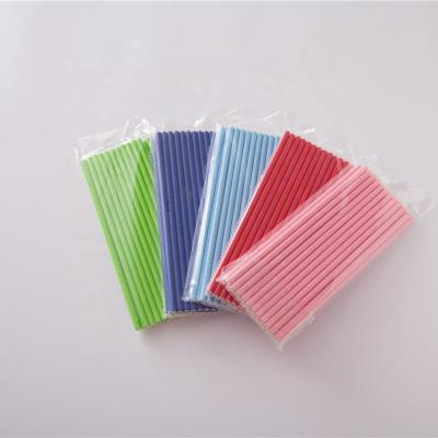 China Disposable custom colored biodegradable striped boba paper straw for bar for sale