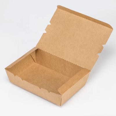 China Eco - Friendly Recyclable Food Grade Kraft Paper Disposable Cake Box For Food for sale