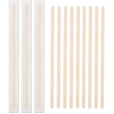 China Sustainable Birchwood Custom Disposable Wooden Coffee Stirrer With Round Head for sale