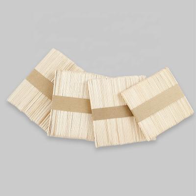 China Sustainable Disposable Wooden Popsicle Sticks Ice Cream for sale