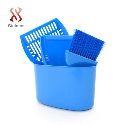 China Factory Supply Spoon Stored Goods Using Large Plastic Scooper Shovel Set Cat Sand Poop Leakage Spade Waste Scoop Pet Garbage for sale