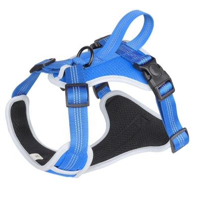 China Widely Used Pet Harmess Factory Sale Various Polyester Mesh + Compound Eva Luxury Vest Pet Dog Harness for sale