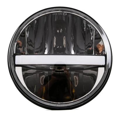 China Diecast alminum auto lighting system 7inch led round headlight for jeep/harley 7