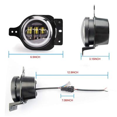 China Aluminum Housing+PC Lens Auto Light System Led Fog Lights For JL Black Chrome Fog Lamp For Jeep Wrangler Led Light for sale