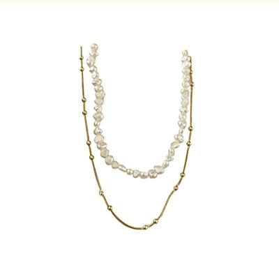 China Fashionable Natural Freshwater Female Summer Pearl Dropshipping Light Luxury Clavicle Chain Necklace Top Accessories 2023 New N24-N33 for sale