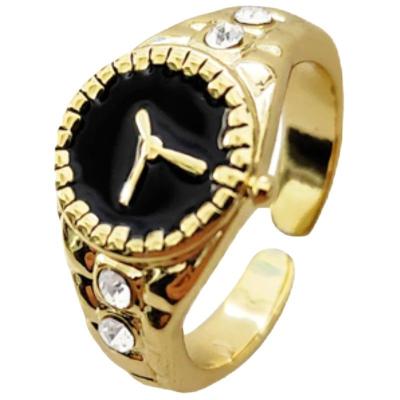 China Dropshipping 2023 latest trendy fashion index ring watch form ring for women men with R43-R44 factory sale direcrtly for sale