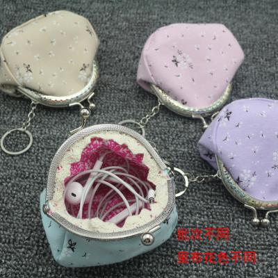 China Chinese style direct suppliers for coin purse handmade high quality vintage cloth floral small fresh coin purse for sale