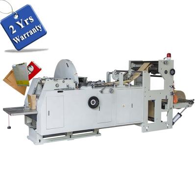 China Stores HD400 V automatic flat bottom food paper bag printing making machine for sugar loaf kfc food for sale