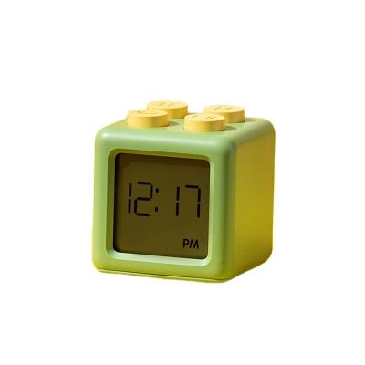 China Elegant Bedrooms Must-Have Modern Design Block Timer Desk Clock Back to School Occasion for sale