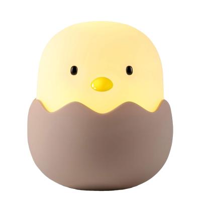 China Eggshell chicken led night light lamp Timing LED Night Light USB Rechargeable lamp Adjustable Brightness Cute Bedroom Lamp for sale