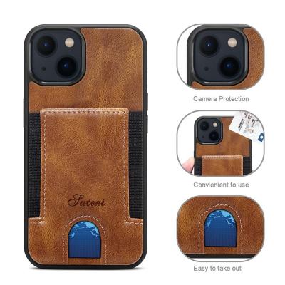 China Wholesale Anti-fall Cell Phone Accessories Covers Wallet Bank Card Holder PU Leather Cell Phone Case For iPhone 13mini 13 for sale