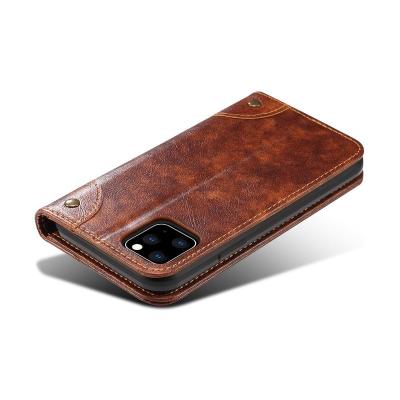 China Leather Phone Case Holder Anti-fall Phone Accessories Cases Magnetic Flip Cover For iPhone 11 pro 11 pro max for sale