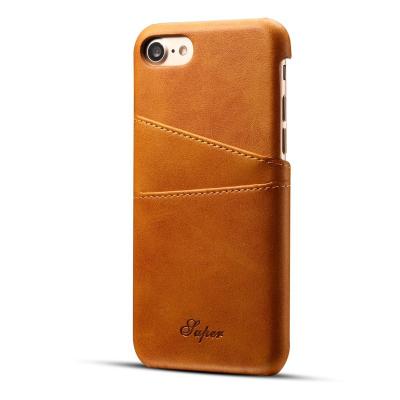 China Anti-fall Cell Phone Case Leather Wallet Back Cover With Card Holder Cases For iPhone 7 8 SE2020 for sale