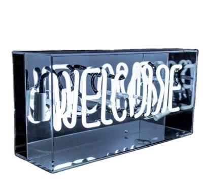 China Show Custom Acrylic Display Light Box LED Neon Sign Lamp For Mailing Mall Decor for sale