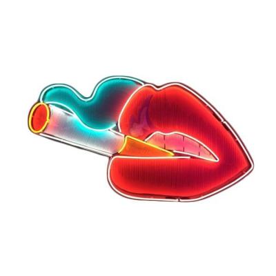 China Show Lip Neon Signs High Quality Acrylic Red Decorative Wall Decor LED Lights for sale