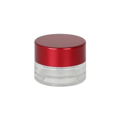 China High Quantity Cream Custom Printed 50g Cosmetic Cream Glass Jar With Aluminum Lid for sale