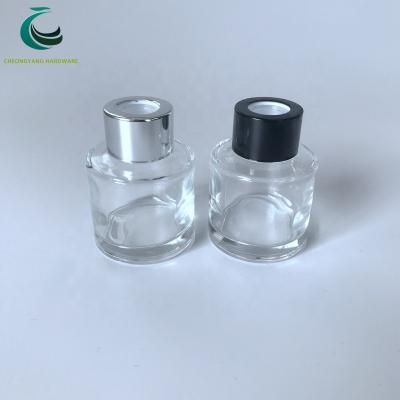 China Non Spill Aluminum Screw Tubular Diffuser Caps / Aroma Caps / Glass Diffuser Caps for sale