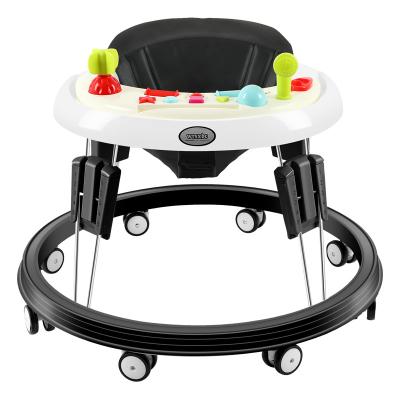 China China Children Learn To Walk Musical Cartoon Toy Chair Baby Walker With Stopper For Children HL-YW-619 for sale