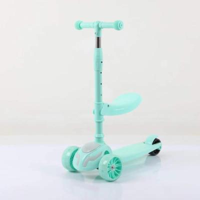 China Popular mini plastic aluminum alloy three wheel kick scooter for kids/three wheel kick scooter with music and light for sale