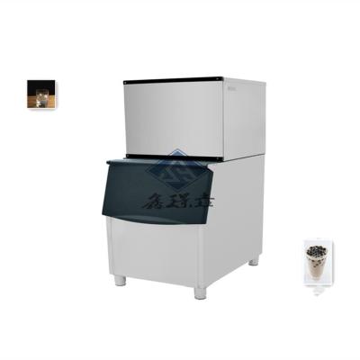 China 900kg Ice Storage Capacity Cube Ice Maker Ideal for Cocktail Bars and Bubble Tea Stores for sale