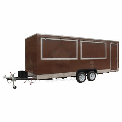 China 1500W Voltage Mobile Food Cart Trailer for Fast Food Trucks Trailer 2300*1750*2100mm for sale