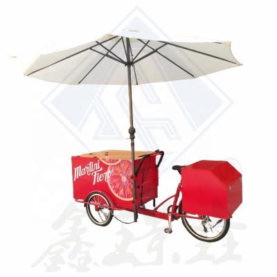 Cina Succo di frutta caramelle ciambelle display carrello di biciclette carrello alimentare mobile con 2450 * 930 * 970mm Dimensione in vendita