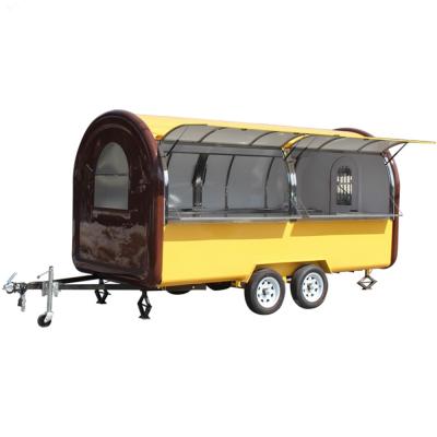 China 13ft Mobile Food Trailer with Spare Parts BBQ Hot Dog Kitchen Ice Cream Coffee Truck for sale