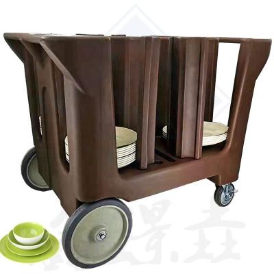 China Easily Cleaned Serving Trolley for Organized Dish Collection in Restaurant Kitchens for sale