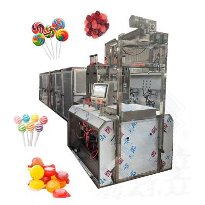 China Automatic Candy Sugar Tablet Type Lollipop Maker Machine with 40-50kg/h Capacity for sale