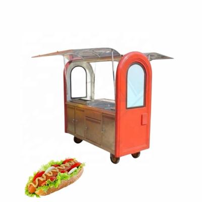 China Outdoor Street Food Vending Cart Mobile Food Cart Bike Cart with 160kg Load Capacity for sale