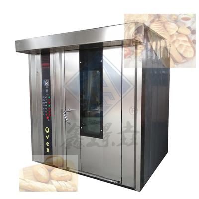 China Restaurant Electric Diesel Gas Bread Baking Rotary Oven Industrial Automatic Oven for sale