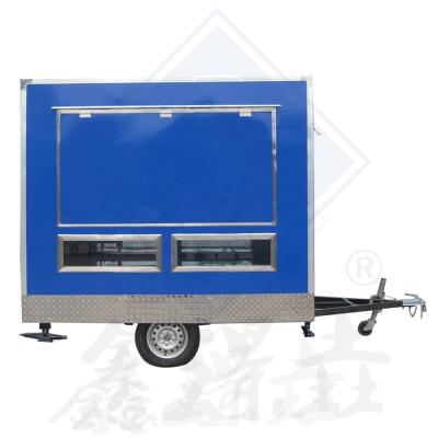 China Customized Color Vintage Food Truck Fully Equipped Restaurant Chicken Rotisserie Grill for sale