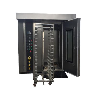 China Bakkerij Oven Bakmachines Cake Cookies Rotary Rack Oven Machine voor drukkerijen Te koop