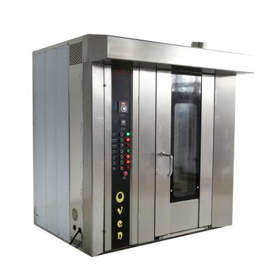 China Electric Pizza Oven 64 Trays Double Door Convection Rotary Oven for Bakery Production for sale