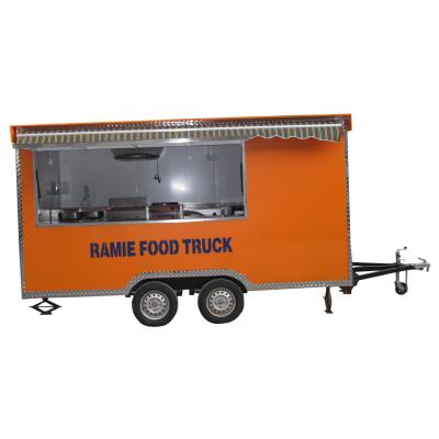 China 120v/220v Fully Equipped Mobile Kitchen Food Trailer Cart with Full Kitchen for sale