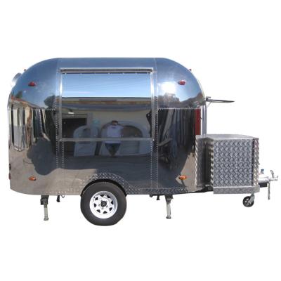 China 1.5kw Mobile Canteen Trucks with Video Technical Support Vintage Airstream Truck for sale