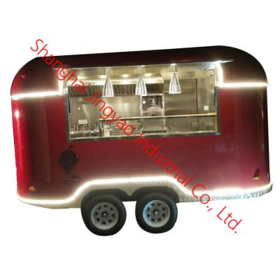 China Multifunctional Electric Food Van for Bus and Mobile Food Trailer 220*160*210cm 0-20K for sale