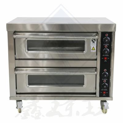 China 13.2KW Stainless Steel Commercial Gas Deck Baking Oven for Stainlee Steel Snacks for sale