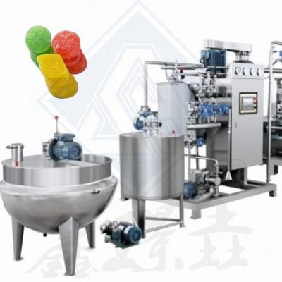 China 500kgs Soft Gummy Candy Bear Making Machine for Food Beverage Shops Production Line for sale