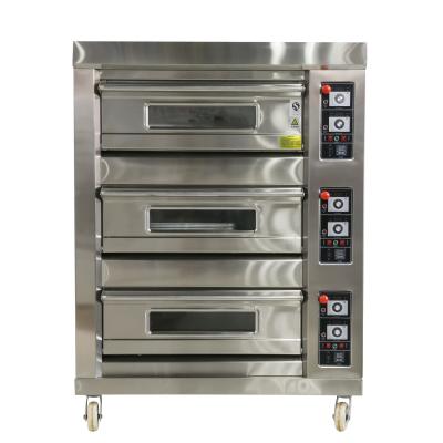 China Food Beverage Shops Multi Deck Gas Oven for Baking Bread Pizza Meat Baguette at Baking for sale