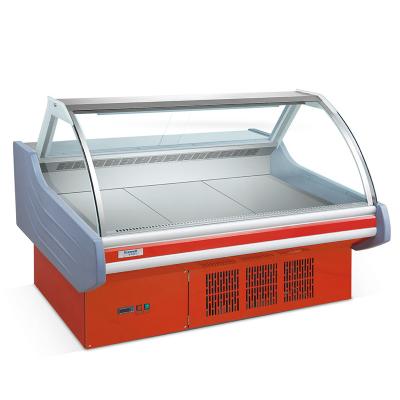 China Stainless Steel 201 Material Deli Cooler for Supermarket Meat Display Refrigeration for sale