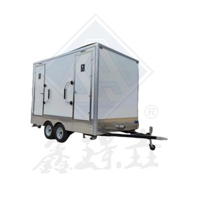 China Outdoor Portable Toilet Trailer for Public Facilities 2/3 Stall Mobile Restroom for sale