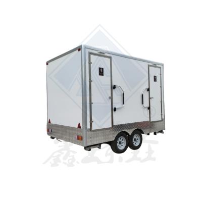 China Outdoor Customized Color Portable Mobile Toilet Trailer for Public Convenience for sale